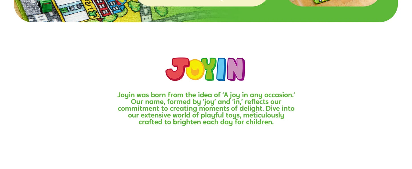 Carpet Playmat w/ 12 Cars Pull-Back Vehicle