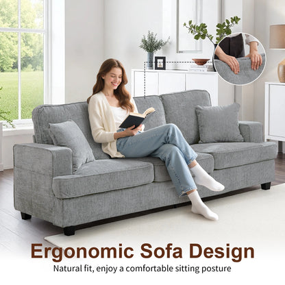 Cloud Couch Sofa in Chenile Extra Comfy