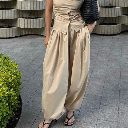 Women Casual High Waist Long Pants