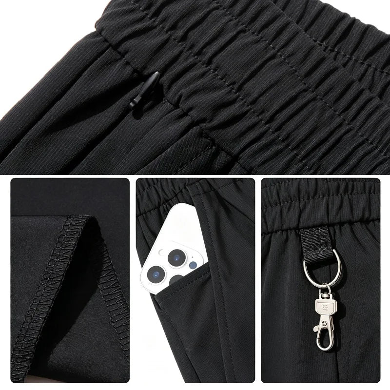 Silk Shorts Knee Length Bermuda Quick Dry