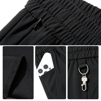 Silk Shorts Knee Length Bermuda Quick Dry