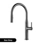 Luxury Brushed Gold Brass Pull Out Kitchen Faucet