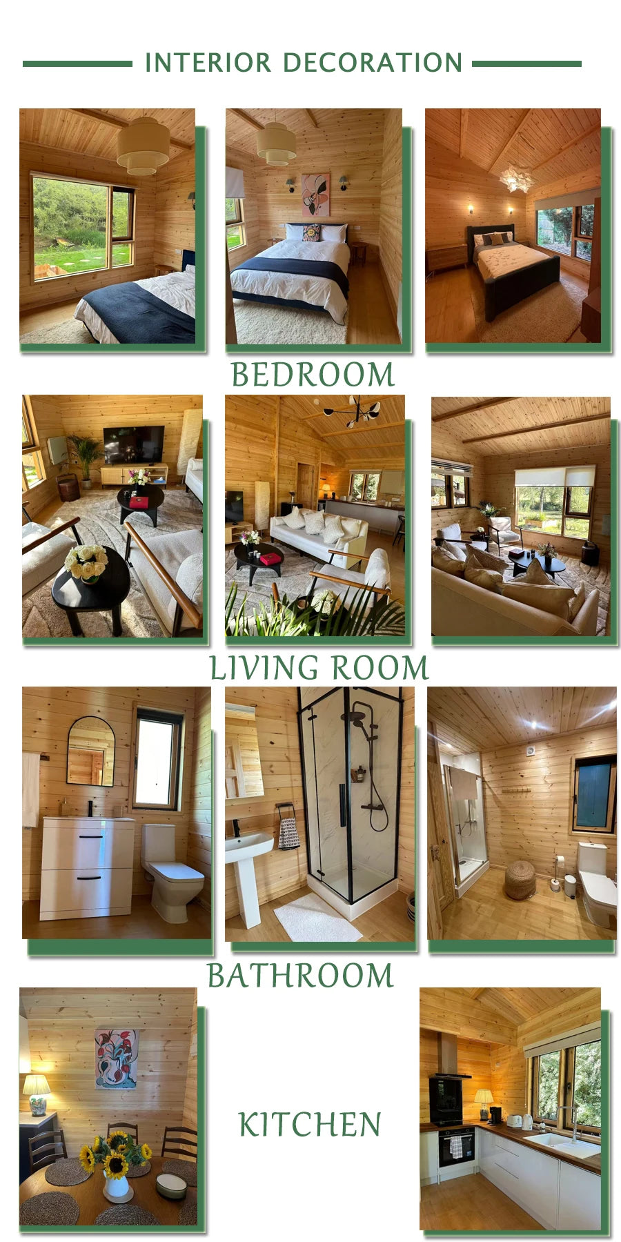 Triangle Wooden Tiny House Cabin Prefabricated