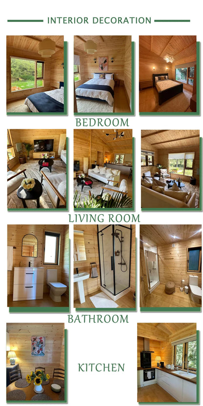 Triangle Wooden Tiny House Cabin Prefabricated