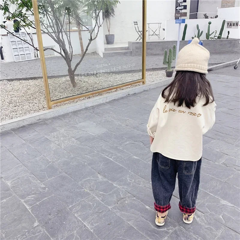 Embroidered Shirt Long Sleeve Baby Girl Cotton