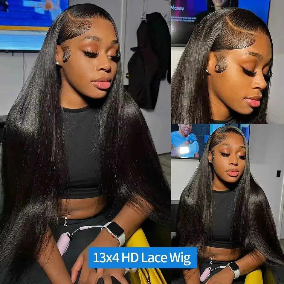 High Density Lace Frontal Black Bone Straight Human Hair