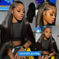 High Density Lace Frontal Black Bone Straight Human Hair