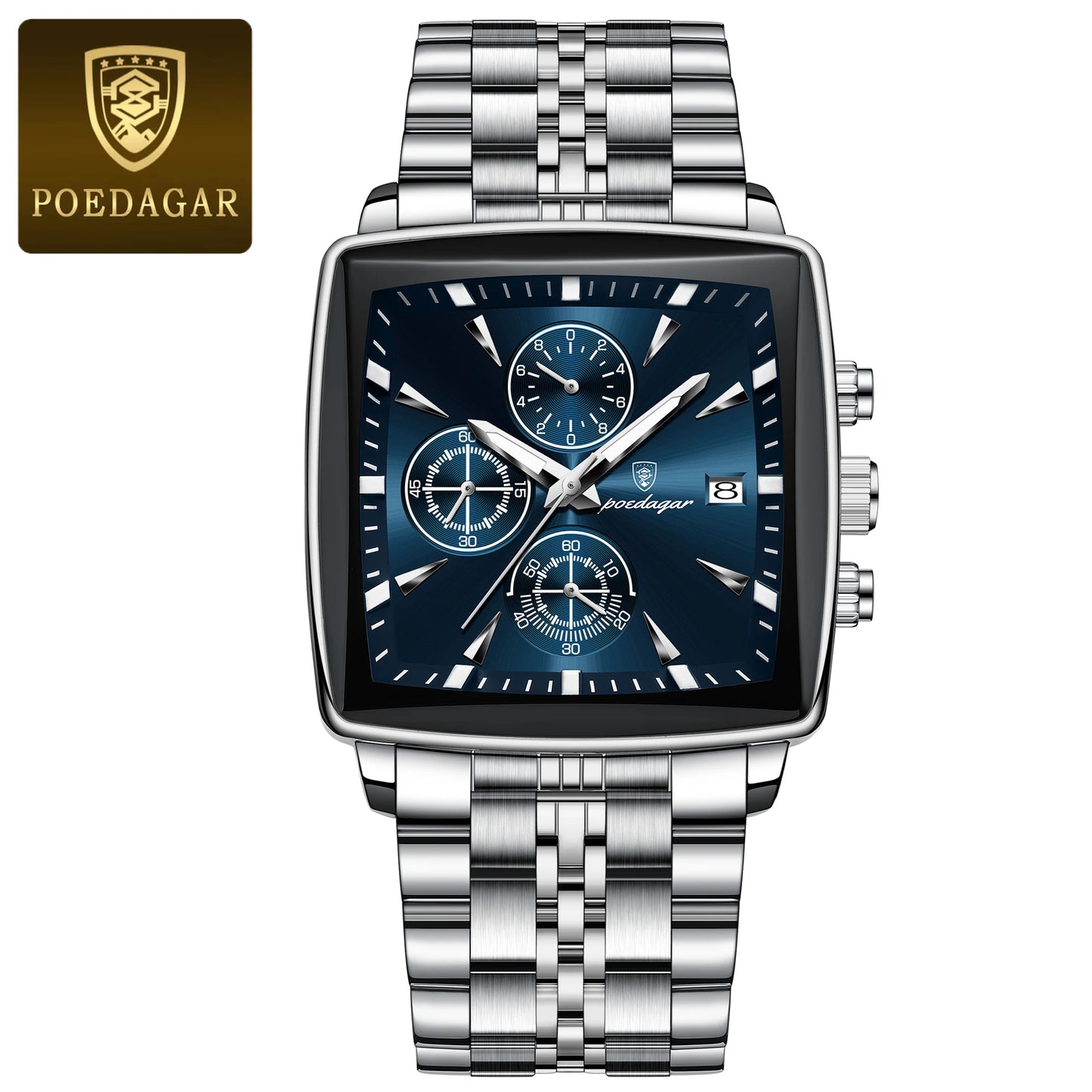 POEDAGAR Top Luxury Male Wristwatch Waterproof