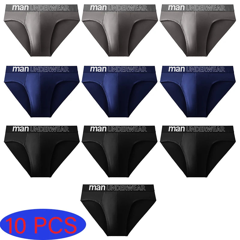 10 Pcs/Lot Men's Briefs Comfortable Sexy Shorts