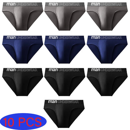 10 Pcs/Lot Men's Briefs Comfortable Sexy Shorts