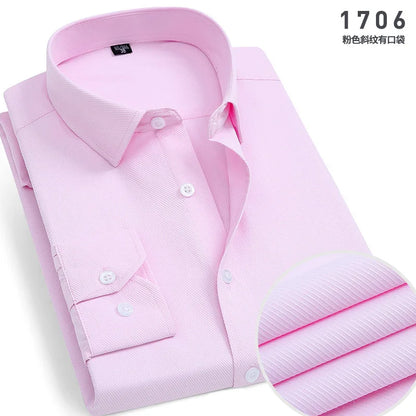 Mens Long-sleeved Non-ironing Anti-wrinkle Shirts