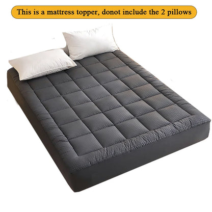 Twin Full Queen King Dark Grey Mattress Topper