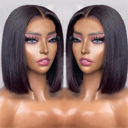 Lace Frontal Wig Glueless Preplucked Wig Human Hair