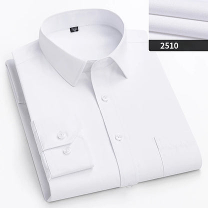 double collor Full shirts for men plus size