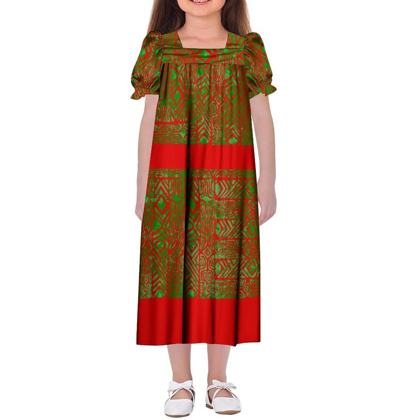 Mumu Dress Samoan Family Set Pacific Island Design
