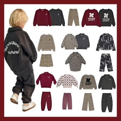 Boys Velvet Sweatshirts and Pants Fashion Long Sleeve