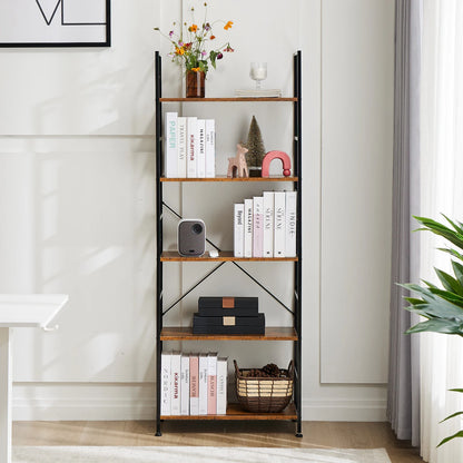 5 Tier Modern Book Case Storage Organizer
