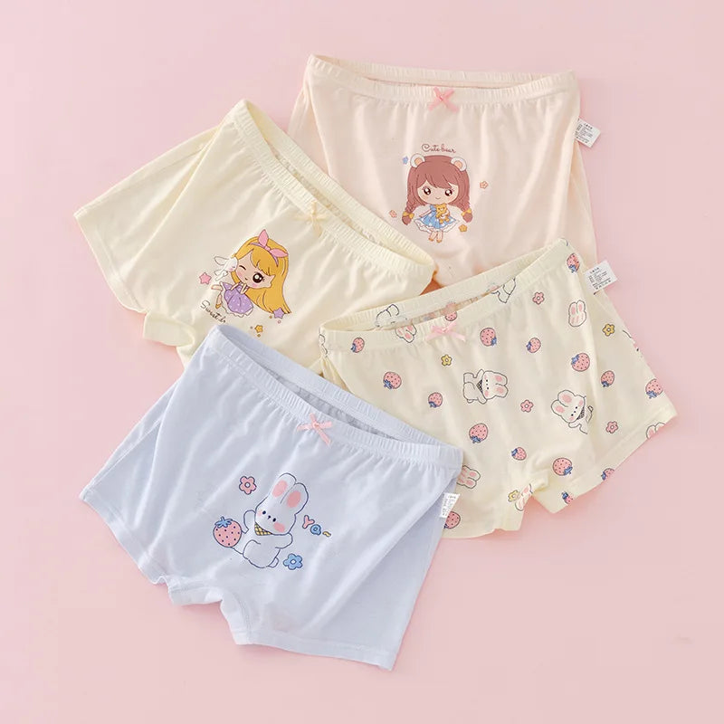 Girl Cotton Briefs Boxers Breathable Comfortable