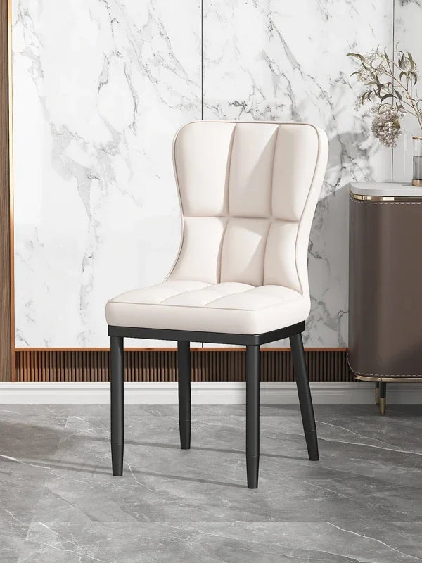 Italian Backrest Luxury Dining Chair Modern Retro