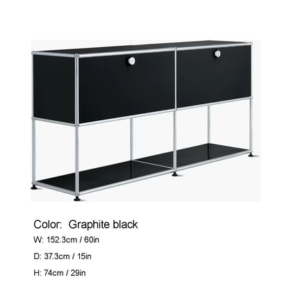 Modular DIY Metal TV Stand Cabinet Storage