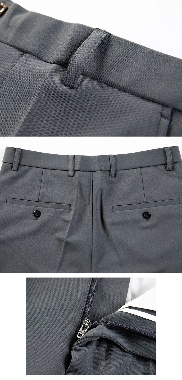 Men Stretch Slim Formal Casual Pants Fashion