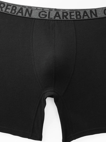 5pc Mid-Long Cotton Brand Boxer Shorts Men