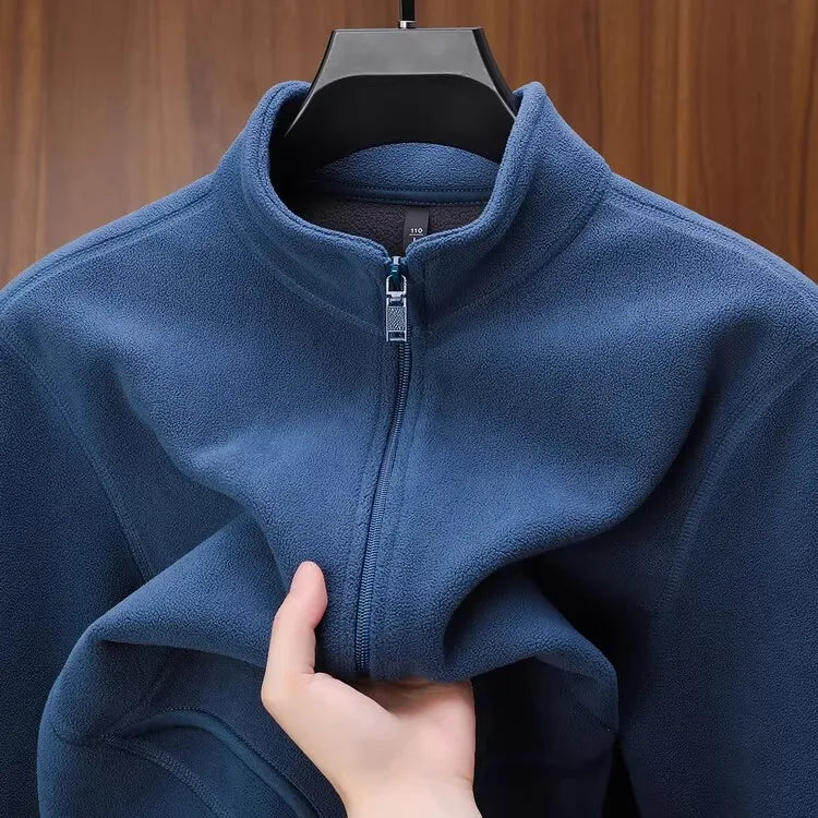 Zipper Hoodie Sweatshirt Fleece Lined Cardigan Jacket