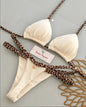 Print Sexy Bikini Sets Halter Lace-up  Beach