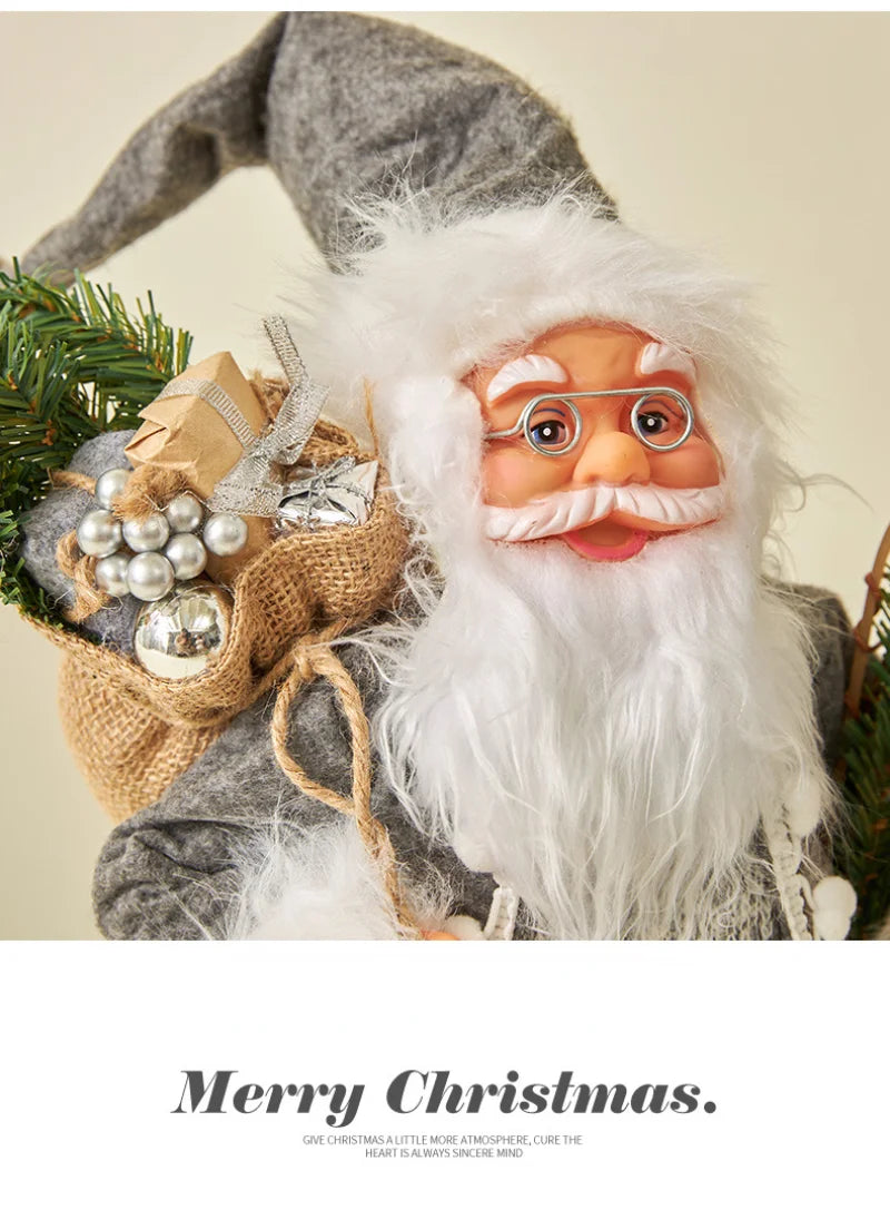 Large Standing Santa Figurine Doll Home Decoration