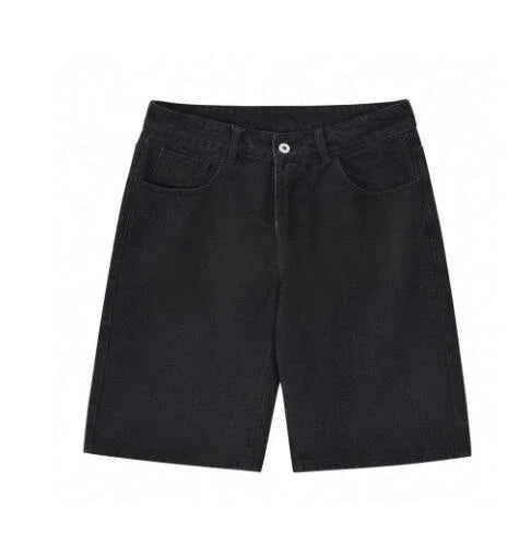 Denim Men's and Women's hip-hop cartoon shorts