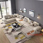 U-Shaped Sectional Fabric Sofa Set