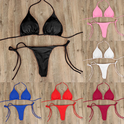 Sexy Women Bikini Lingerie Set T--back Thong