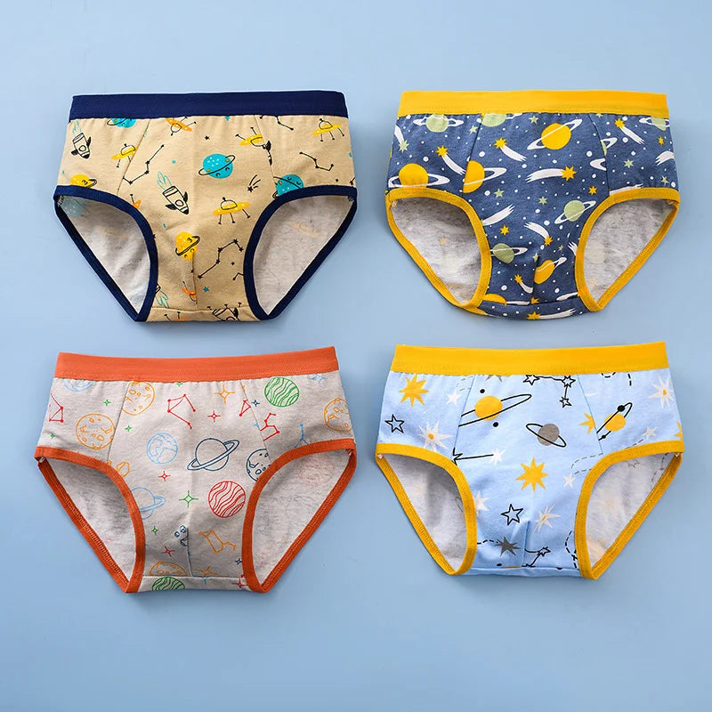 12 Pcs Boys Boxer Briefs Underwear Breathable Baby