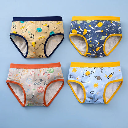 12 Pcs Boys Boxer Briefs Underwear Breathable Baby