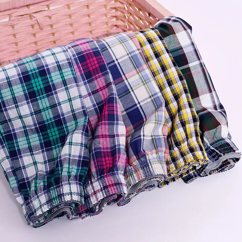 10PCS Cotton Men's Underwear Boxers Large Size