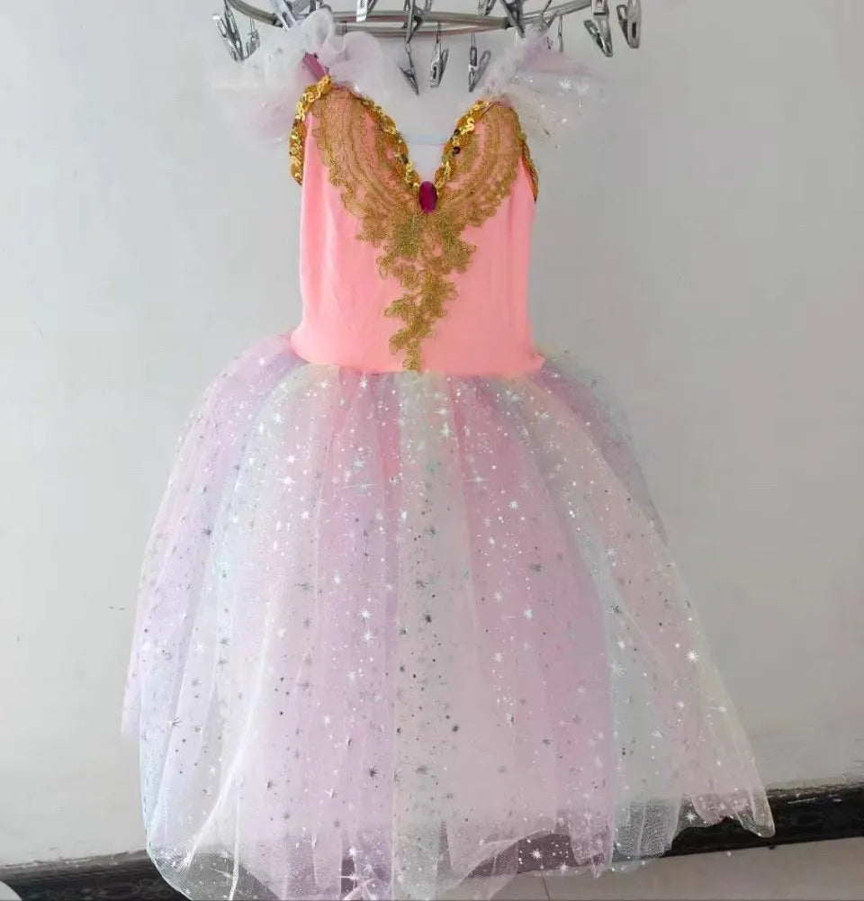 Tutu Ballerine Dance Ballet Leotards Girls