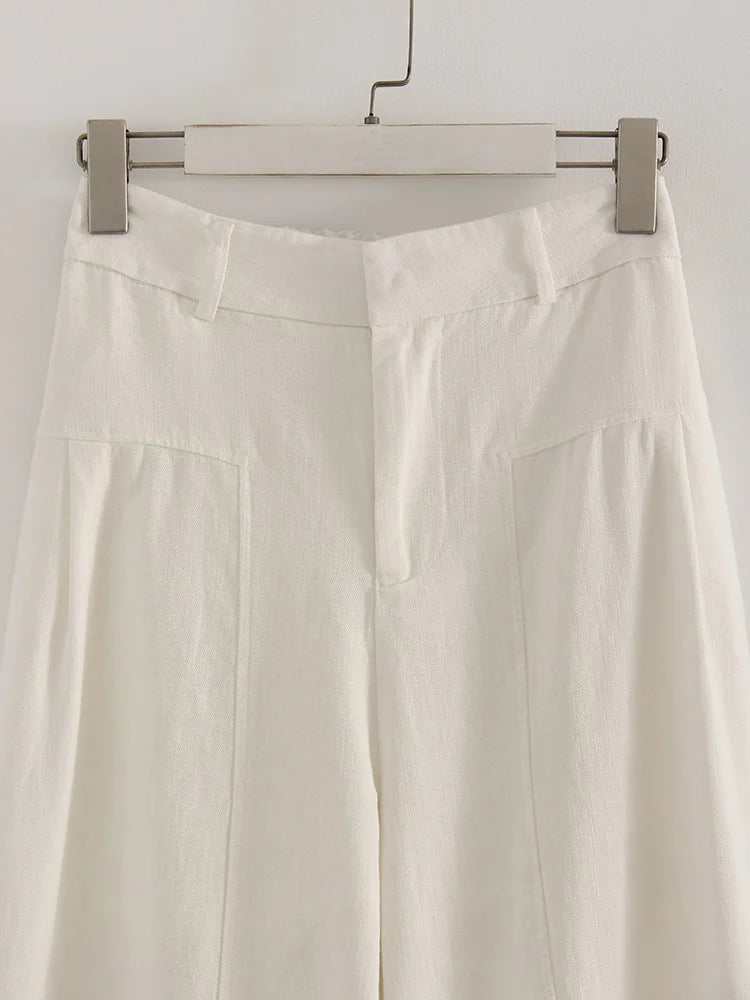 Women Wide Leg Formal Straight Leg Pants