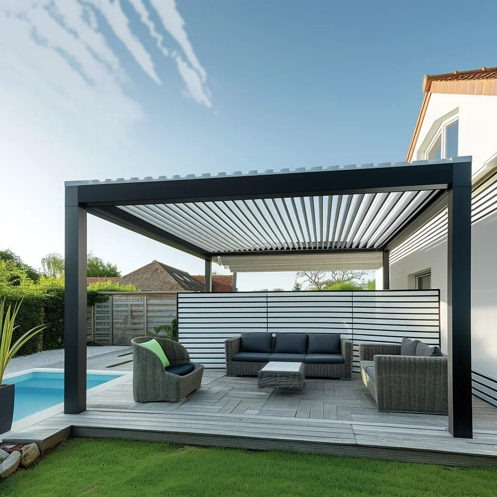 Aluminum Louvered Sunroof Pergola Roof Canopy
