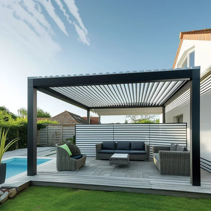 Aluminum Louvered Sunroof Pergola Roof Canopy