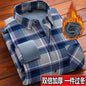 American Vintage Thickened Warm Plaid Shirt Mens