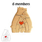 Wooden Bear Family Puzzle Personalized Home Decor