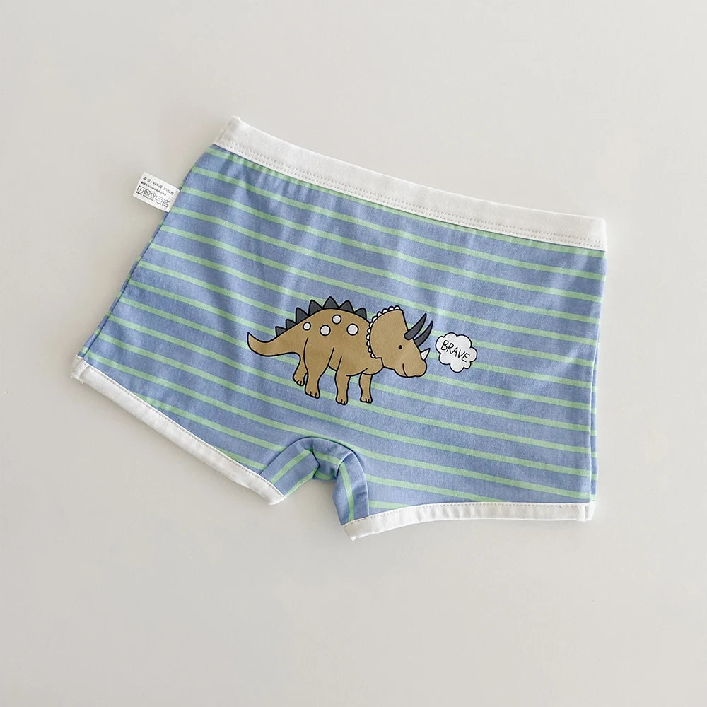 3PCS Young Girls/Boys Cute Cotton Briefs Boxers Underwear