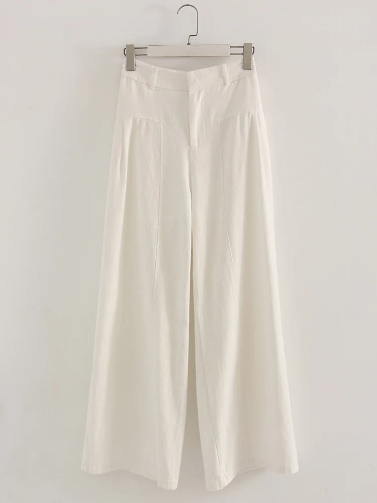 Women Wide Leg Formal Straight Leg Pants