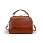 Genuine Leather Boston Tote Handbags For Women