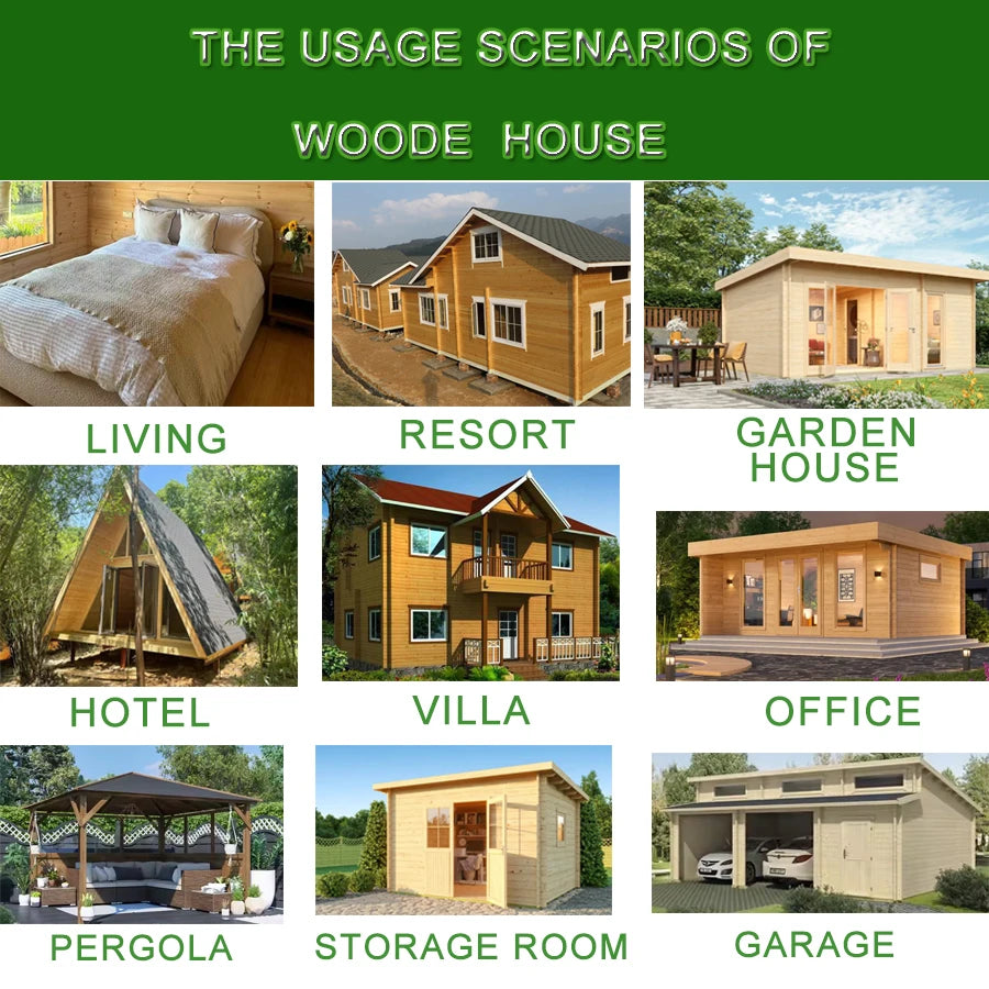 Triangle Wooden Tiny House Cabin Prefabricated