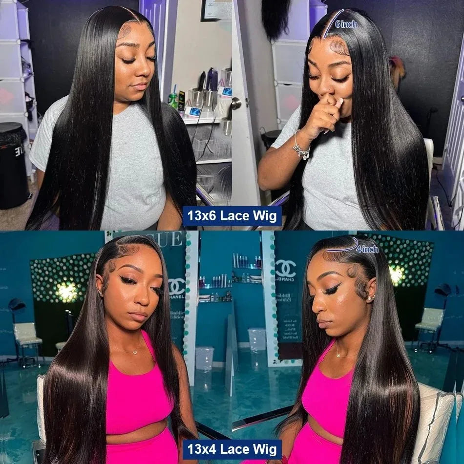 High Density Lace Frontal Black Bone Straight Human Hair