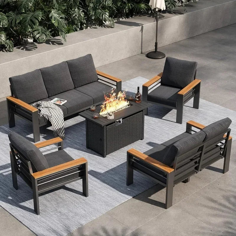 Outdoor Sectional with Coffee Table, Patio Sets