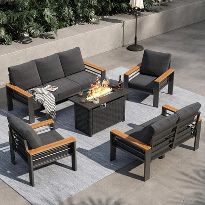Outdoor Sectional with Coffee Table, Patio Sets