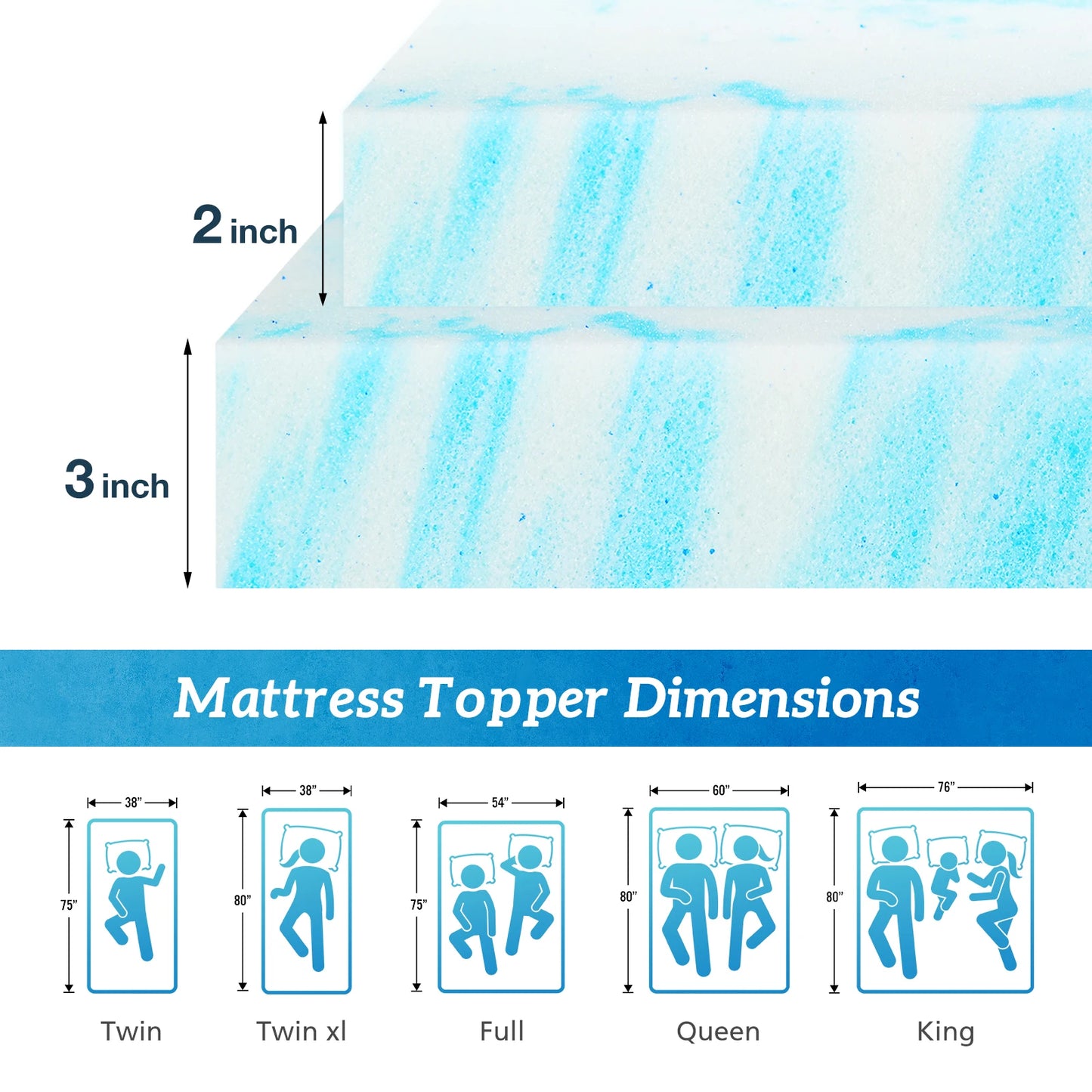 4 Inch Memory Foam Soft Bed Mattress Full Size