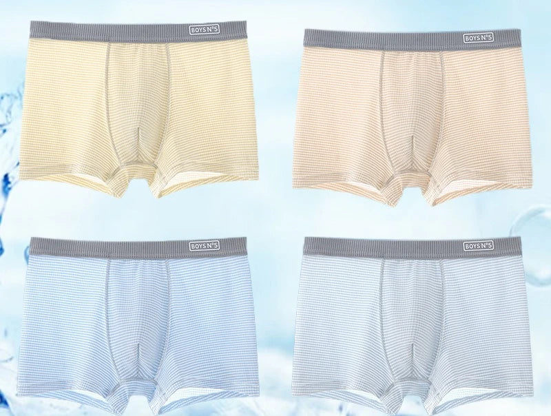 4PCS Teen Boys Mesh Breathable Underwear